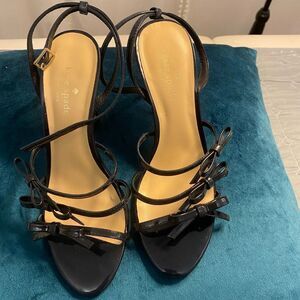 Kate Spade patent leather strappy heels, size 7,5